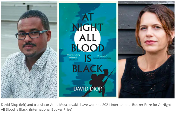 Book Review: At Night All Blood is Black by David Diop - translated by Anna Moschovakis
MyFrenchLife.org - 
Anne-Sophie Rouveloux - International Booker Prize